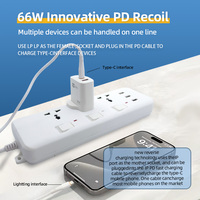 Nouveau 66W Type-C 8pin PD USB A + C + L Chargeur Charge Rapide QC 3.0 Chargeur pour iPhone 14 13 12 Téléphones Mobiles et Ordinateurs Portables