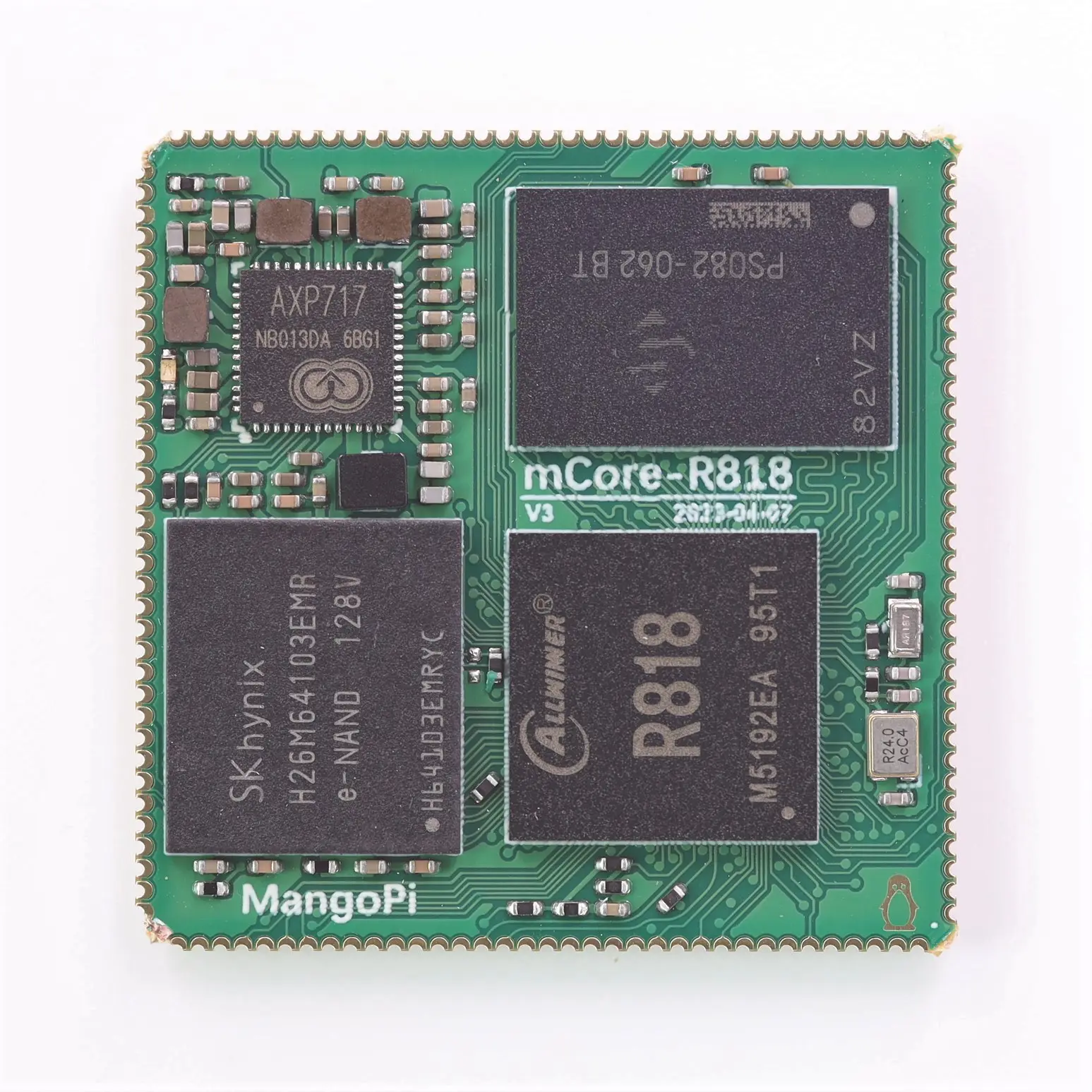 Custom PCBA Mango Pi mCore-R818 A133 Allwinner Stamp Hole Ultra Small Core Board 2G+16G 4G+32G Android 10