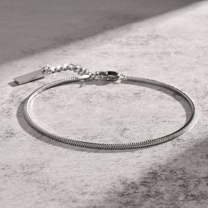 High Quality New Design Custom <b>Silver</b> Color Stainless Steel Snake <b>Chain</b> <b>Bracelet</b> - Product Image 2