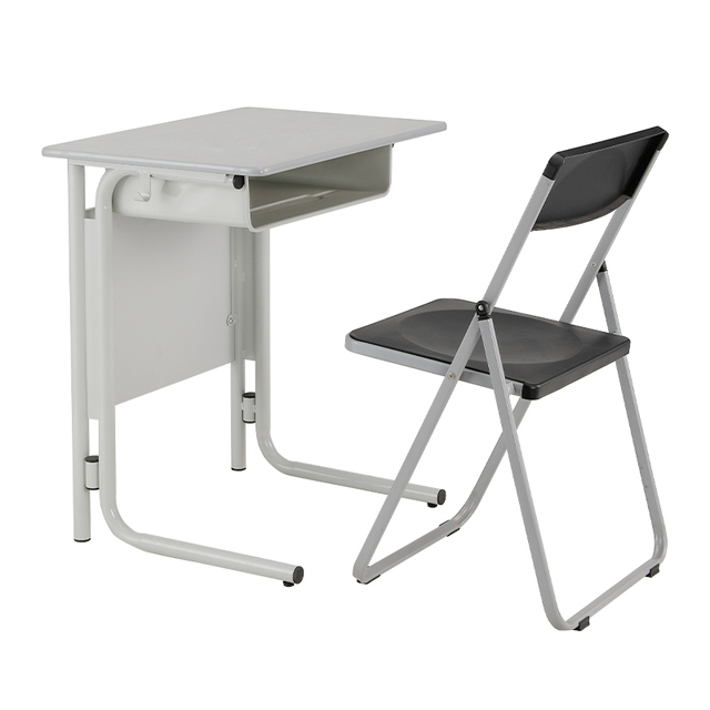 Modern School Furniture Space-Saving University Classroom Set with Stackable Steel Chairs Folding Tables for Comfort Flexibility
