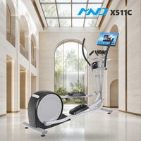 Équipement de fitness commercial populaire : Appareil elliptique MND Fitness avec écran synchronisé pour les acheteurs de sites sportifs