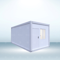 Maison conteneur de 20 pieds 6x3, résistante aux ouragans, adaptée au climat froid, Italie, Nouvelle-Zélande, Tiny, moderne, chambre à coucher, salon, conteneur