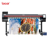Impresora UV de Rollo a Rollo Locor de Alta Velocidad de 1.6m/1.8m Xp600/i3200/dx7, Máquina de Impresión de Malla para Etiquetas Transparentes de Doble Cara