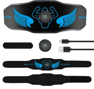 USB Wireless Stimulator Abdominal Muscle ABS Trainer Body Toning Fitness Ems Electric Muscle Toner Slimming Massage Belt