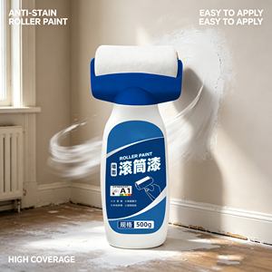 Bunkerway BKW GTQ001 Water-based Acrylic Odorless Indoor Building <b>Coating</b> White Latex <b>Paint</b> for Brush Application Home Use - Product Image 1