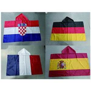 ترويج عالي الجودة للبيع بالجملة من قماش البوليستر قابل للتخصيص قبعات للكبار أعلام للجسم لمشجعي كرة القدم مع قبعات - Product Image 1