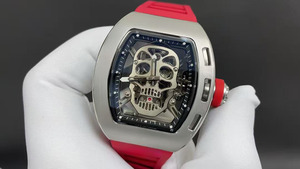 Reloj Mecánico Automático Tourbillon con Diseño de Calavera, Estilo Hip-Hop Urbano de Lujo, con Logotipo OEM 052, para Hombre - Product Image 2