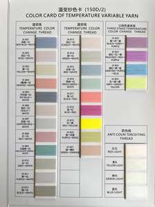 ホットセール機能150d/2マルチカラーサーモクロミックポリエステル縫製刺Sewing感温変色糸 - Product Image 3