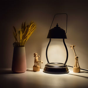 Dimmbarer Top-Down-Wachsschmelzer Ohne Flamme Mit Timer und 2 Glühbirnen – Kerzenwärmerlampe für Wohnambiente - Product Image 1