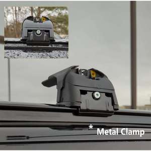 Barres transversales de toit en aluminium pour Peugeot 2008, rails intégrés, porte-bagages noir - Product Image 3