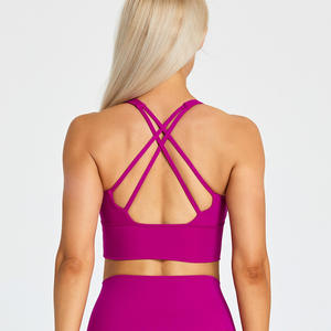 Soutien-gorge de sport minimaliste 24 couleurs, nouvelle collection, haute performance, coupe ajustée, respirant et léger pour femmes, idéal pour le fitness et le <span class=keywords><strong>yoga</strong></span> - Product Image 6