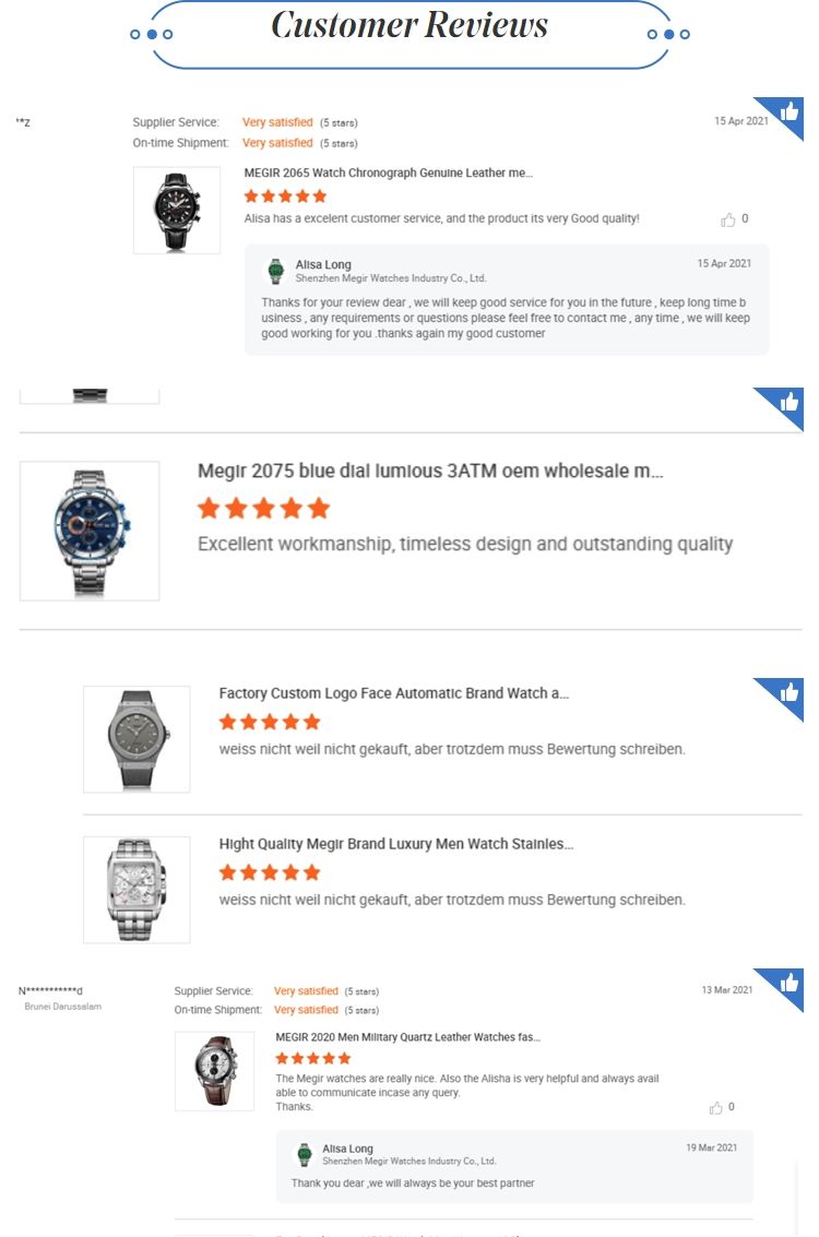 Megir 62046 Automatic Mechanical Business Watch Sapphire Glass