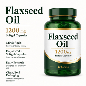 Suplementos de Salud de Marca Privada Personalizados, Aceite de Linaza Prensado en Frío, Cápsulas de Gel Suave con Antioxidantes y Refuerzo Inmunológico - Product Image 5