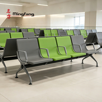 Chaise d'attente modulaire robuste en acier inoxydable de qualité commerciale, taille et couleur personnalisées, pour aéroport, banque, hôpital, école