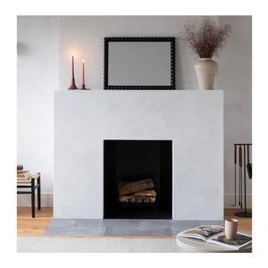 Tùy chỉnh màu đen/burlywood hình chữ nhật bằng gỗ tường gương sàn gỗ hạt bobbin gương cho phòng ngủ trang trí nội thất - Product Image 2