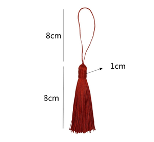 Colgantes de borlas de poliéster de seda helada suave de 8 cm de largo Decoraciones colgantes de flecos <span class=keywords><strong>Humpty</strong></span> <span class=keywords><strong>Dumpty</strong></span> para cortinas y textiles para el hogar - Product Image 3