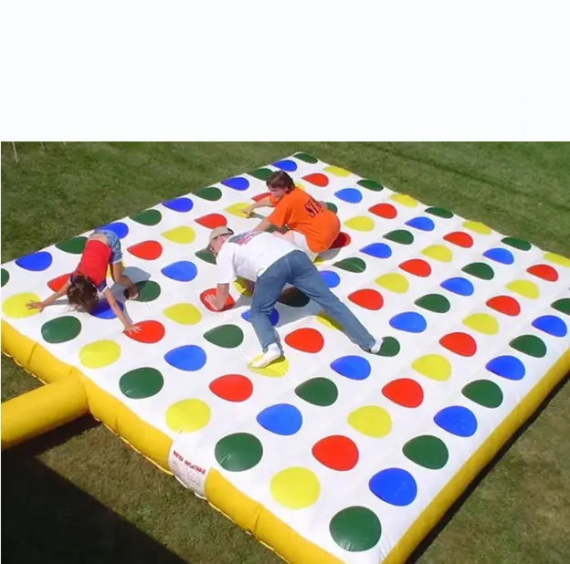 Matelas populaire de twister de tapis de jeu gonflable drôle extérieur de jeu pour des enfants adultes
