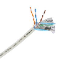 300M 305M Box Cat5 Cat5e Cable de red FTP Al Foil Shield CCA 24AWG Cat 5E Cable Soporte de PVC OEM Rj45 Cable Fabricación