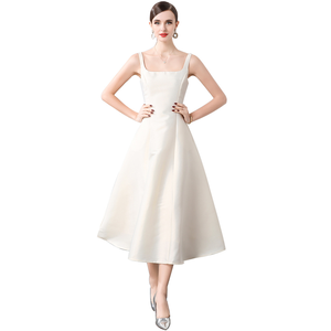 Fábrica de Diseñadores de Ropa de Moda, <span class=keywords><strong>Vestido</strong></span> <span class=keywords><strong>Midi</strong></span> Tipo A Personalizado OEM, Vestidos para Mujer - Product Image 5