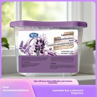 Boîte déshumidificatrice à la lavande pour la maison, déshydratant au chlorure de calcium pour l'absorption de l'humidité, la prévention de l'humidité et l'élimination des odeurs