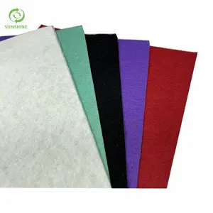 SUNSHINE Factory competitive price non woven floor 100% polyester felt 2mm spun bond fabric material