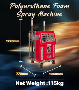 Petite machine à pulvériser de mousse de polyuréthane - Taille 1220 mm, poids net 115 kg, stable, facile à utiliser, contrôle de température PID pour l'isolation - Product Image 4