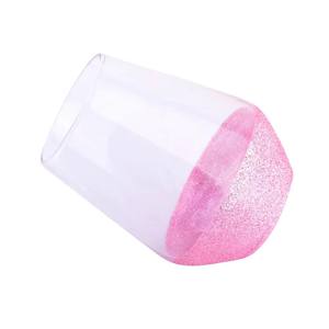 Verres à <span class=keywords><strong>vin</strong></span> décoratifs de luxe en <span class=keywords><strong>verre</strong></span> coloré pour mariages, avec tiges dorées ou roses, vente en gros - Product Image 3