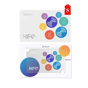 SONOFF nfc tag 215 Card Smart Tags Badges 540 Byte Sticker nfc tag sticker pour téléphones compatibles NFC