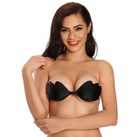 Couvre-mamelons en silicone invisible en forme de feuille sexy fermoir avant en silicone imperméable respirant adhésif coussinets d'allaitement bande libre