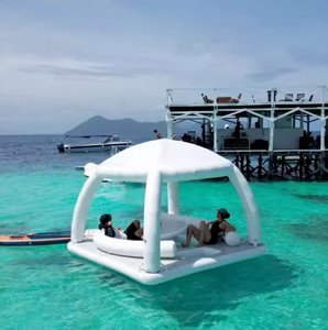 Conjunto de Cabaña Flotante Inflable Premium, Equipo de Recreo Estable para Ríos y Lagos - Product Image 1