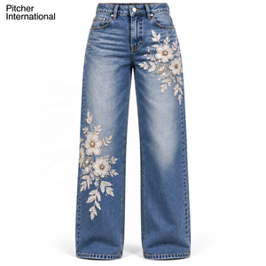 Fournisseur OEM de jeans évasés en denim pour femmes, jeans vintage, marque privée pour les détaillants de mode américains, commandes en gros - Product Image 5