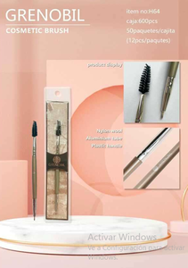 Pennello a doppia punta Grenobil per ciglia e eyeliner, strumento per il trucco - Product Image 3