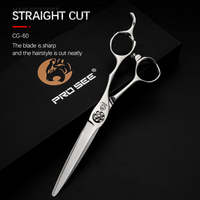 Ciseaux en acier 440C de 6.0 pouces Ciseaux de coiffeur professionnels pointus Tijeras Peluquera Kit de ciseaux amincissants pour dents de bois de cerf