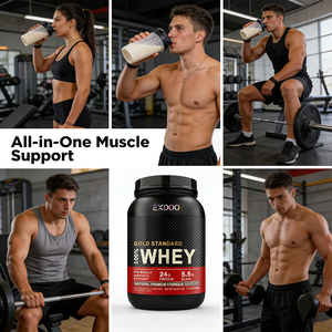 Suplemen Protein Whey Isolat BCAA untuk Mendukung Massa Otot Ramping, Suplemen Superfood Kesehatan Grosir Label Pribadi - Product Image 2