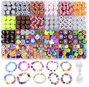 Kit de décoration pour ongles en pâte polymère, 24 styles, perles mignonnes et amusantes, breloques rondes, formes en céramique et porcelaine, mélange de couleurs - Product Image 4