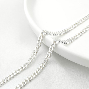 Cadena <span class=keywords><strong>de</strong></span> cobre bañada en oro real con acabado brillante que conserva el color, cadena plana para bricolaje, collar y pulsera hechos a mano - Product Image 4