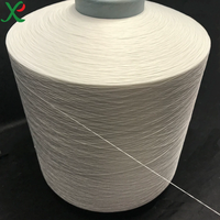 Fil de microfibre mélangé PET PA 160D/72F 80% polyester 20% nylon, qualité AA, filé à cœur, absorbant l'humidité, brut/teint, vente en gros, usine
