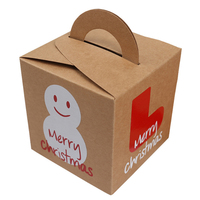 Boîtes en carton rigide personnalisables pour cadeaux de Noël avec laminage mat gaufré, doublure en éponge sur mesure, impression sérigraphique