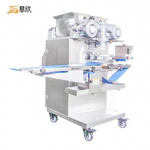 Automatic Commercial Fully Automatic Mooncake Bicolor Biscuit Vegetable Ball Encrust 2 Color Cookie Machine