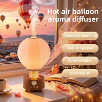 Diffuseur d'arômes en forme de montgolfière 260ML, humidificateur électrique d'huiles essentielles avec télécommande et lumière d'ambiance colorée pour la maison et la chambre