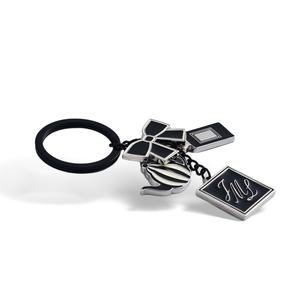 Black Color High End Style Soft Enamel Customized Design Set Bowknot Kettle <b>Bear</b> <b>Bottle</b> Custom Metal Keychain - Product Image 2