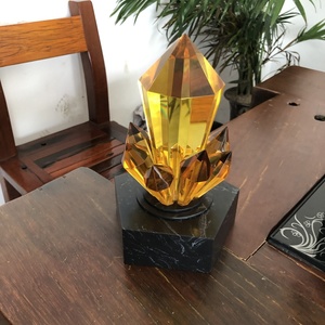Trofeo de Cristal de Alta Calidad ADL, 150x210mm, Grabado con Impresión UV, Premios de Moda con Base de Piedra Negra - Product Image 3