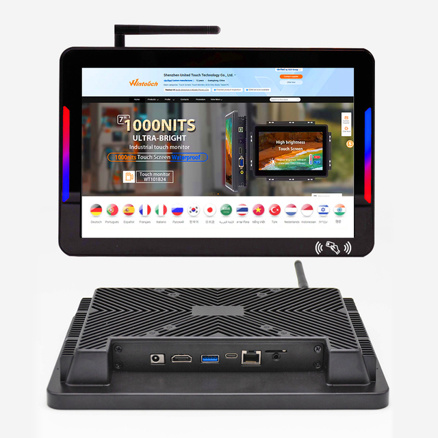 10.1 Pcap All-in- Ones PC Core  Desktop Mini Industrial Computer with Capacitive Touch Panel