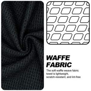 Custom Magnetic Golf Towel with <b>Clip</b> Microfiber Waffle Design Industrial Strength Magnet <b>for</b> Strong Hold to Golf Bags - Product Image 2