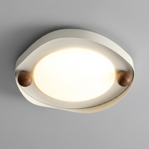 Lámpara Colgante Cuadrada Moderna de Madera, Acabado Blanco, LED 6000K, Luz Diurna, Espectro Completo, CRI 90, Garantía de 3 Años, Tamaño Grande, Regulable - Product Image 1