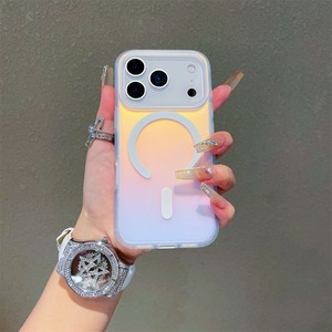 Holografische telefoonhoesje met gradiënt magnetische PC voor iPhone - Product Image 1