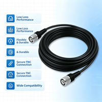 Câble d'antenne coaxial TNC 3M à faible perte en alliage d'aluminium Plug & Play pour connexion stable, récepteur GPS, routeur, point d'accès