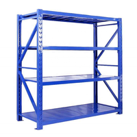 Étagère industrielle pour entrepôt, 4 niveaux, 500 kg, robuste, OEM, vente en gros
