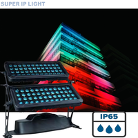 Lampu Sorot LED Outdoor Daya Tinggi 96x10W RGBW IP65 Tahan Air untuk Dekorasi Bangunan Arsitektur Kota dan Pertunjukan