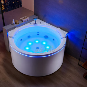 Bañera Semicircular <span class=keywords><strong>de</strong></span> <span class=keywords><strong>1</strong></span>.5 Metros con Luces LED, Diseño Nuevo, Apta para Familias <span class=keywords><strong>de</strong></span> 2 Personas, Jacuzzi con Hidromasaje - Product Image 3